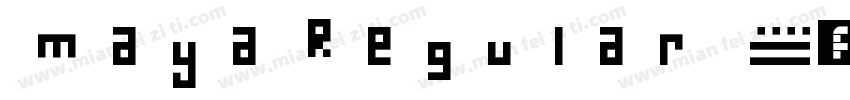 Maya Regular字体转换